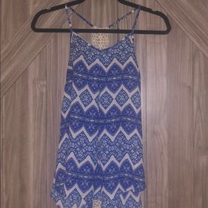 Crochet detail tank top